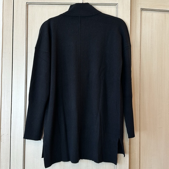 Kinross zip mock tunic cashmere sweater NWT - Picture 6 of 9